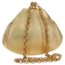 Borsa a Spalla con Catena CHANEL Pelle Gold CC Auth 189731SM