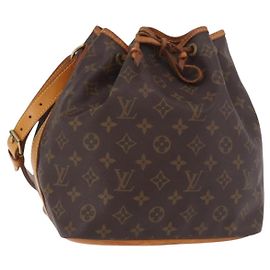 LOUIS VUITTON Borsa a Spalla Monogram Petit Noe M42226 LV Auth 189283