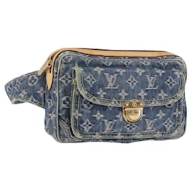 LOUIS VUITTON Monogram Denim Bum Bag Body Bag Blue M95347 LV Auth 189722SAV