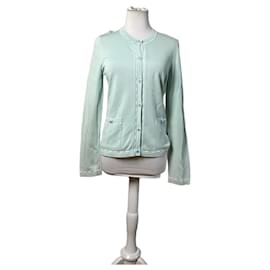 Vintage Courreges Baumwollmischung Cardigan Mintgrün L