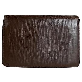 Cartera vintage de cuero granulado Loewe Marrón oscuro