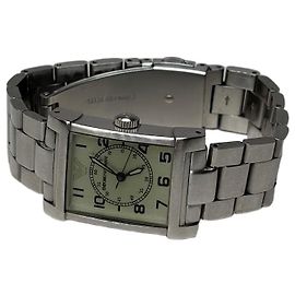 Giorgio Relógio Vintage Giorgi em aço inoxidável com emblema de águia Verde Prata