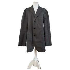Vintage Issey Miyake Herrenjacke aus Baumwollmischung Grau M
