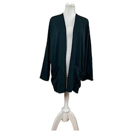 Vintage Issey Miyake Permanete Baumwoll-Cardigan Teal L