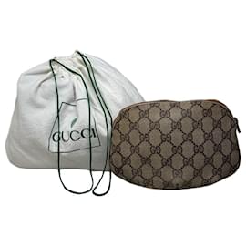 Neceser Vintage Gucci GG Supreme Beige Marrón