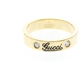 Gucci Icon Print Ring mit Diamanten