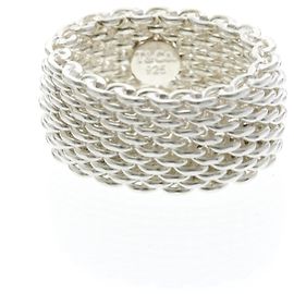 Tiffany & Co Anello Somerset Mesh di Tiffany in argento 925
