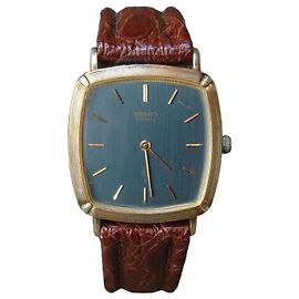 Seiko Chariot Gold-Plated Silver Quartz Watch 7820-5360