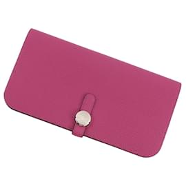 Hermès Hermes Dogon Long Wallet in Rose Purple