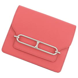 Portefeuille de pièces Kara Hermès en cuir Chevre Mysore