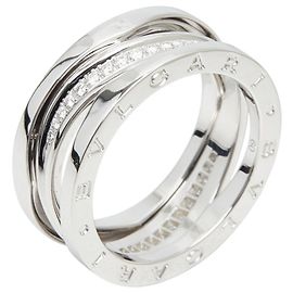 Bulgari Anello B-zero1 Legend in oro bianco 18K e diamante di Bvlgari