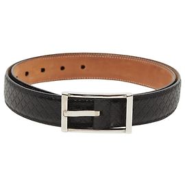 Cintura Gucci Diamante in pelle nera
