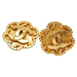 Orecchini clip vintage Chanel Coco Mark Motif Fiore