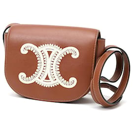 Celine Folco Cuir Triomphe Schultertasche - Céline