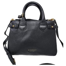 Burberry Derby House Check Small Banner Tote Bag Nera