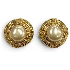 Orecchini CHANEL Vintage 93A Faux Pearl Coco Mark - Chanel