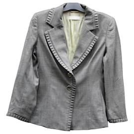 Escada Margaretha Ley Grauer Wollblazer