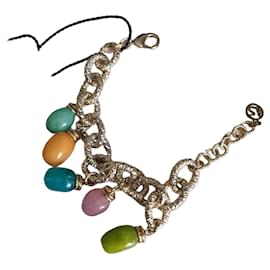 Bracciale a catena Luisa Spagnoli in metallo dorato con charm