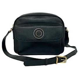 Mini bolso bandolera de piel Celine Vintage con herraje de logotipo circular - Céline