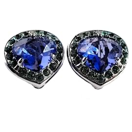 Orecchini Swarovski Swan cristallo blu
