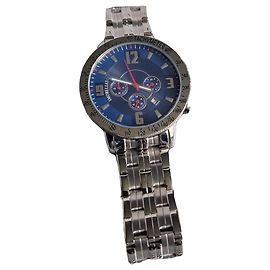 Autre Marque Morellato Chronographenuhr aus Edelstahl mit blauem Zifferblatt