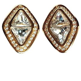 Orecchini a clip Swarovski SAL in cristallo, tono oro, pavé