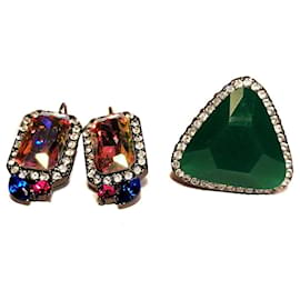 Set di Gioielli Erickson Beamon Rocks - Orecchini e Anello EU 55
