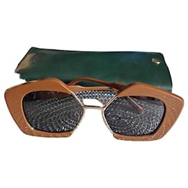 Marni Brown Acetate Sunglasses