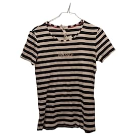 Autre Marque Max&Co. Camiseta a rayas con logotipo - Blanco y Negro