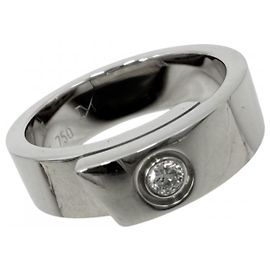 Anillo de aniversario para mujer Cartier en oro blanco de 18K con diamante