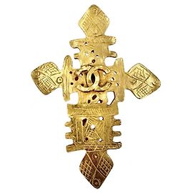 Chanel Vintage Broche vergoldet