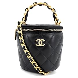 Borsa a Spalla Chanel Matelassé Mini Vanity Pouch