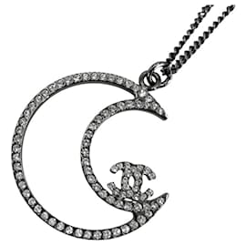 Collana Chanel in strass argento