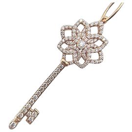 Collana con pendente a chiave intrecciata in oro rosa 18K da donna Tiffany & Co.