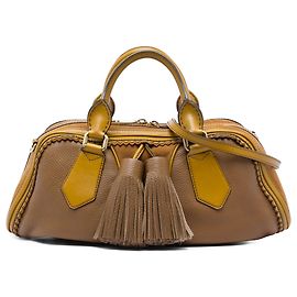 Borsa Hedwig in pelle granulata Prorsum e scamosciato marrone Burberry