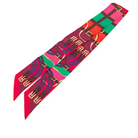 Sciarpa in seta Twilly Hermès Pink Mors a Jouets
