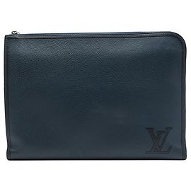 Louis Vuitton Pochette Jour GM en piel Taurillon azul