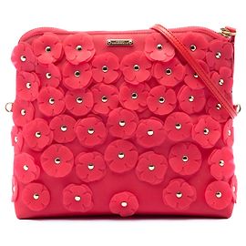 Borsa a tracolla Burberry Red PVC Prorsum Petal