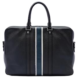 Louis Vuitton Porte Documents Voyage PM in Taiga nero a righe