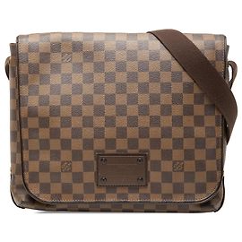 Louis Vuitton Marrone Damier Ebene Brooklyn MM