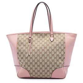 Gucci Bree Zip-Tote aus beigem GG Canvas