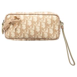 Pochette Romantique in tela rivestita Diorissimo Trotter beige di Dior