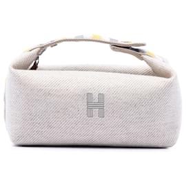 Hermès Beige Small Wool Bride A Brac Au Carre Case