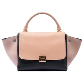Borsa Trapeze Celine in pelle tricolore nera Small - Céline