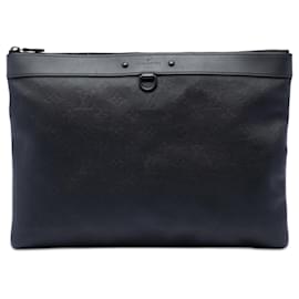 Pochette Discovery Louis Vuitton Monogram Shadow nero