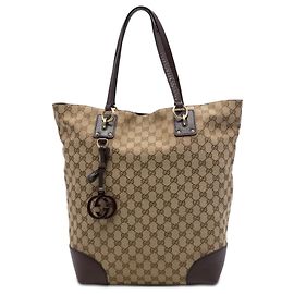 Tote Gucci Beige Large GG Canvas GG Charm