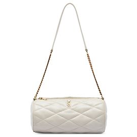 Borsa Tube Sade in agnello trapuntato mini bianco Saint Laurent