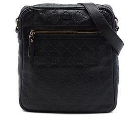 Gucci Black Guccissima Crossbody