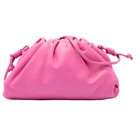 Bottega Veneta Borsa a tracolla Mini Pouch in agnello rosa