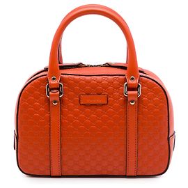 Borsa Gucci Orange Small Microguccissima Bree